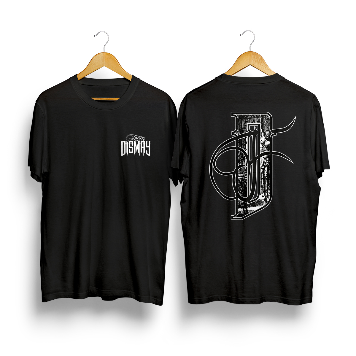 Création merchandising. T-shirt design pour groupe de musique metal